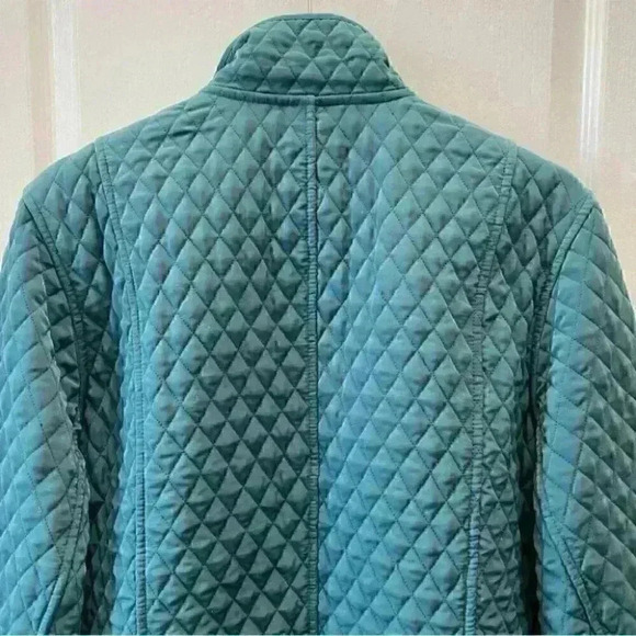 Vintage Utility Barn Jacket Chore Coat Quilted Reversible Green Black 16 2X - Picture 8 of 16